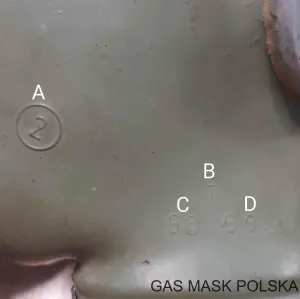 Oznaczenia odlane na gumie